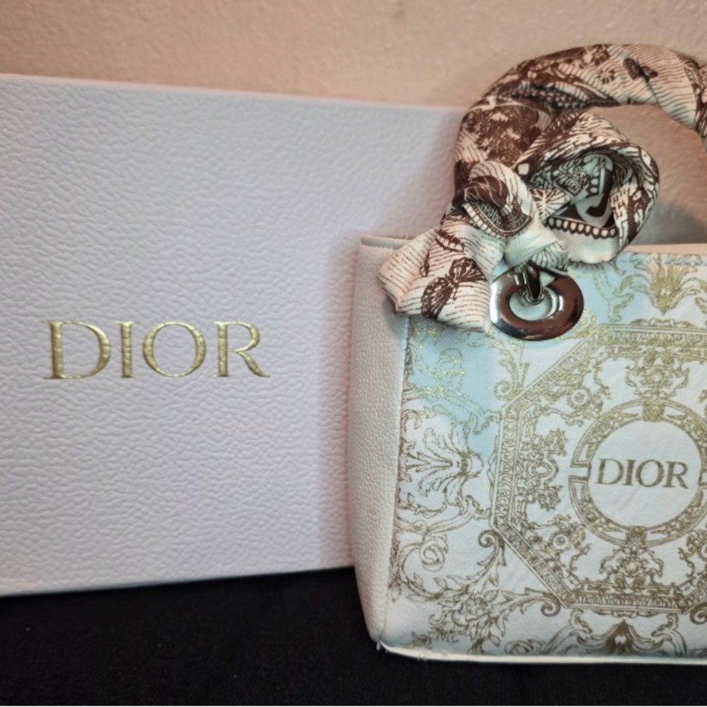 ❌FLASH SALE❌ Christian Dior Cream and Brown Mini Bag with box GWP